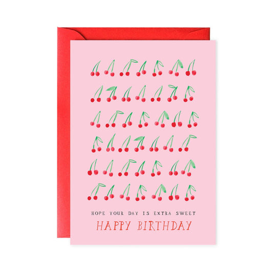 Sweet Cherry Birthday Card