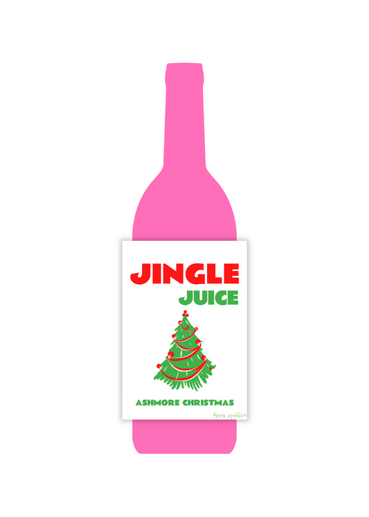 Trendy Holiday Tree Label | Customizable