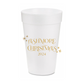 Custom Christmas Name Styrofoam Cups