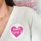 Pink Heart Stickers (Set of 6)