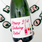 Custom Birthday Bubbly Label