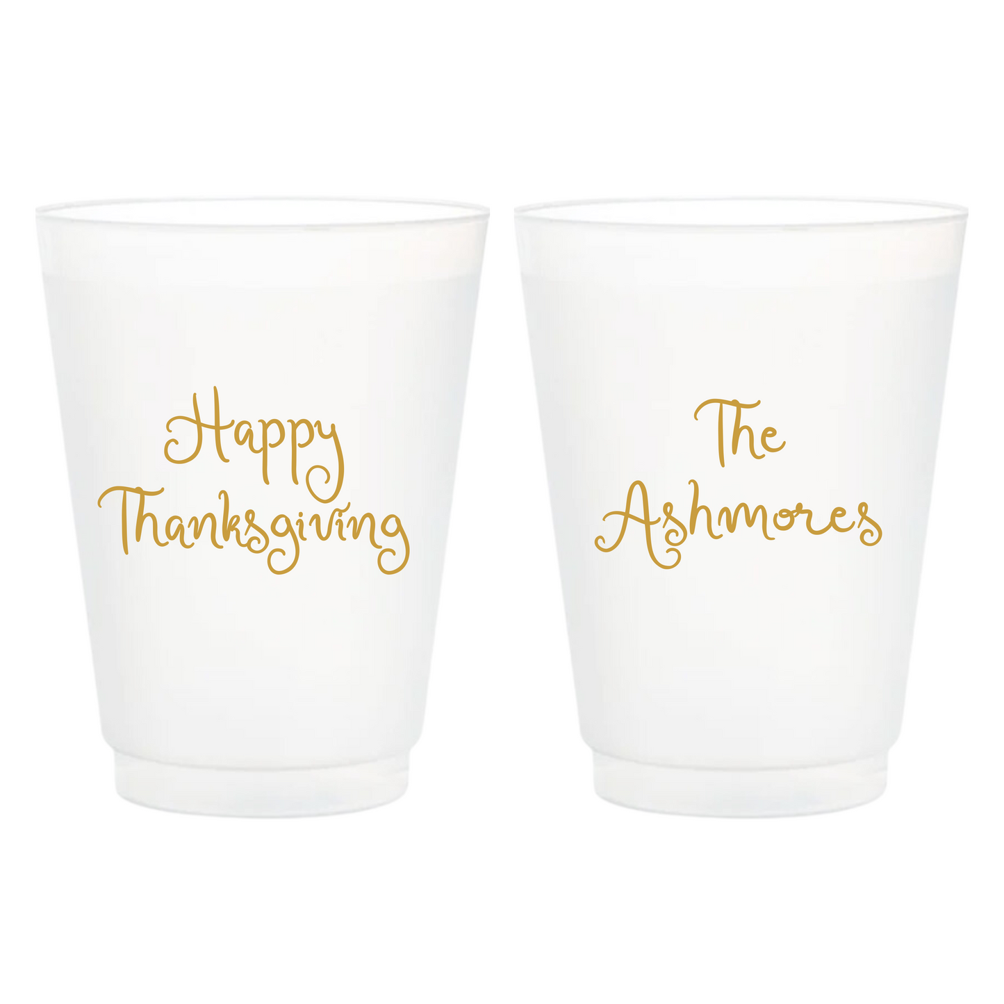 Custom Thanksgiving Frost Cups