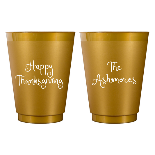 Custom Thanksgiving Frost Cups