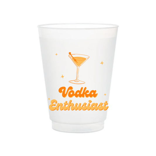Vodka Enthusiast Reusable Cups