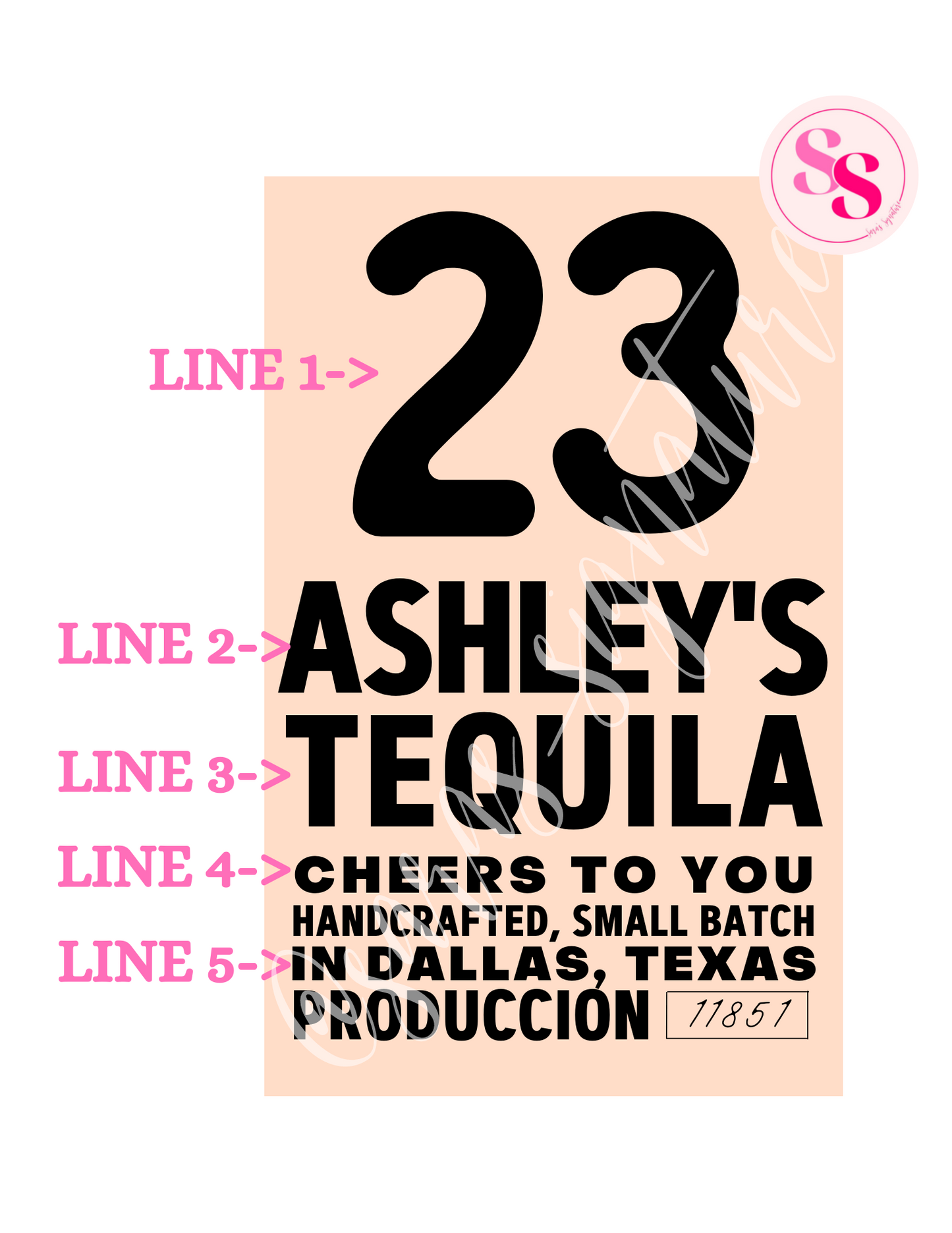 Custom Tequila Label