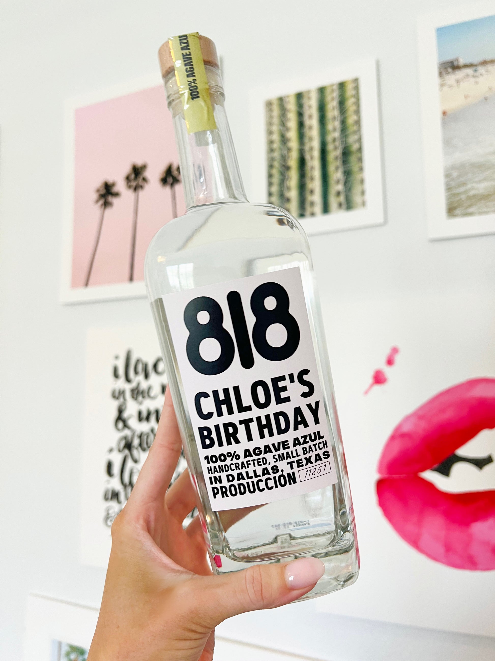 Custom tequila label, 21st birthday tequila, graduation gift, birthday tequila