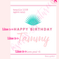 Pink Custom Tequila Label