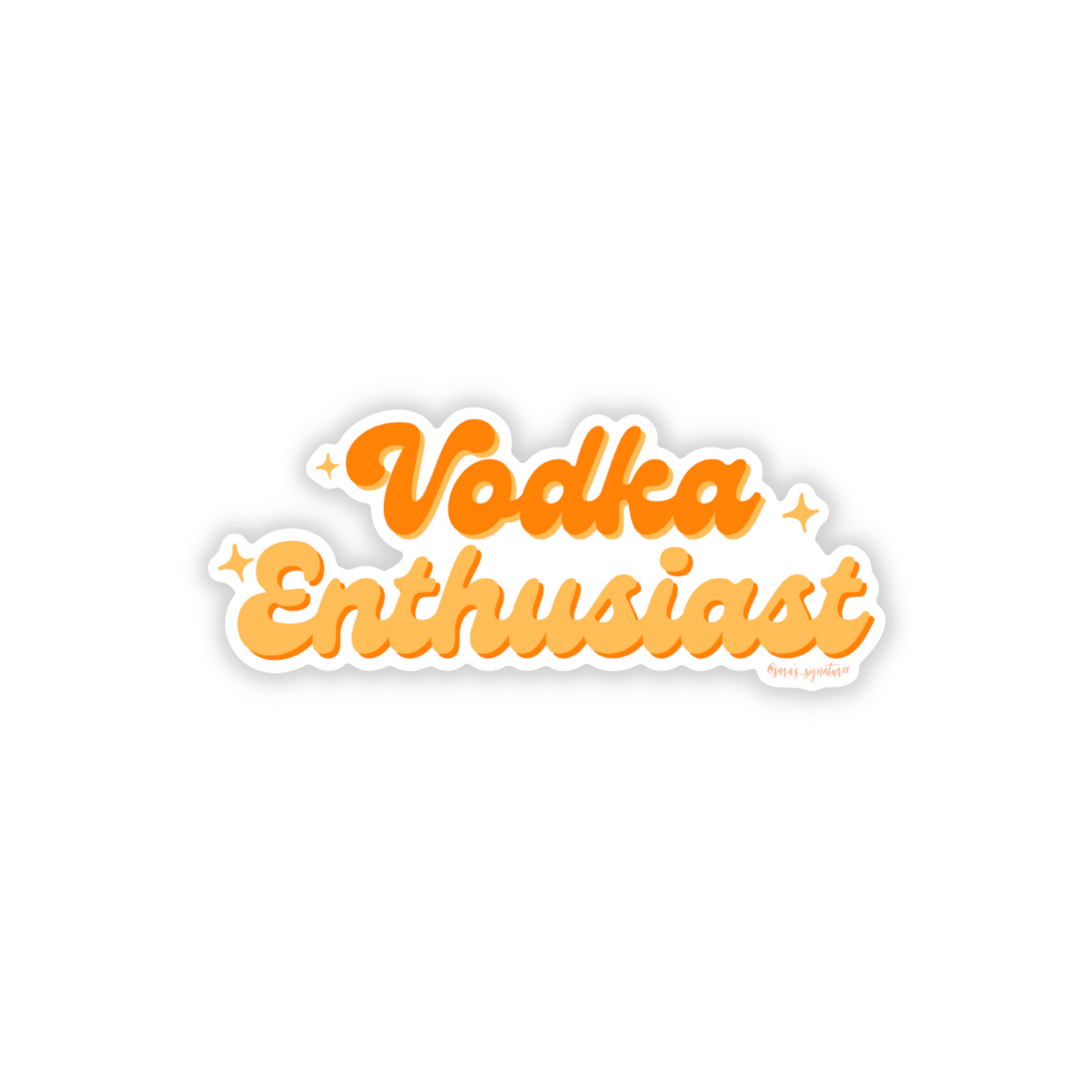 Vodka Enthusiast Decal Sticker